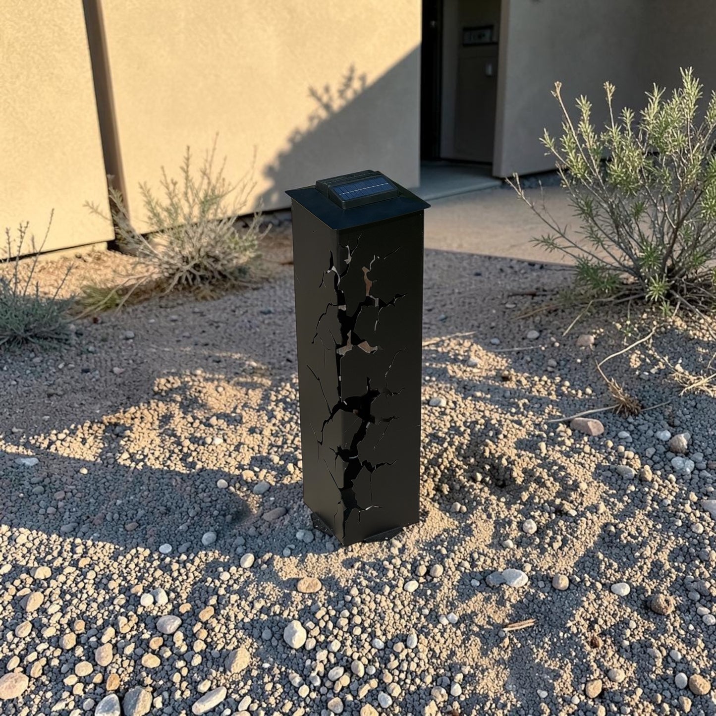 Fractured Metal Decorative Columns