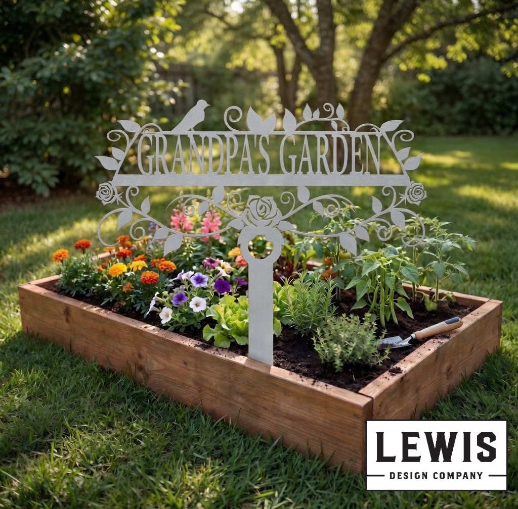Custom Rose Garden Sign | Personalized Outdoor Yard Decor