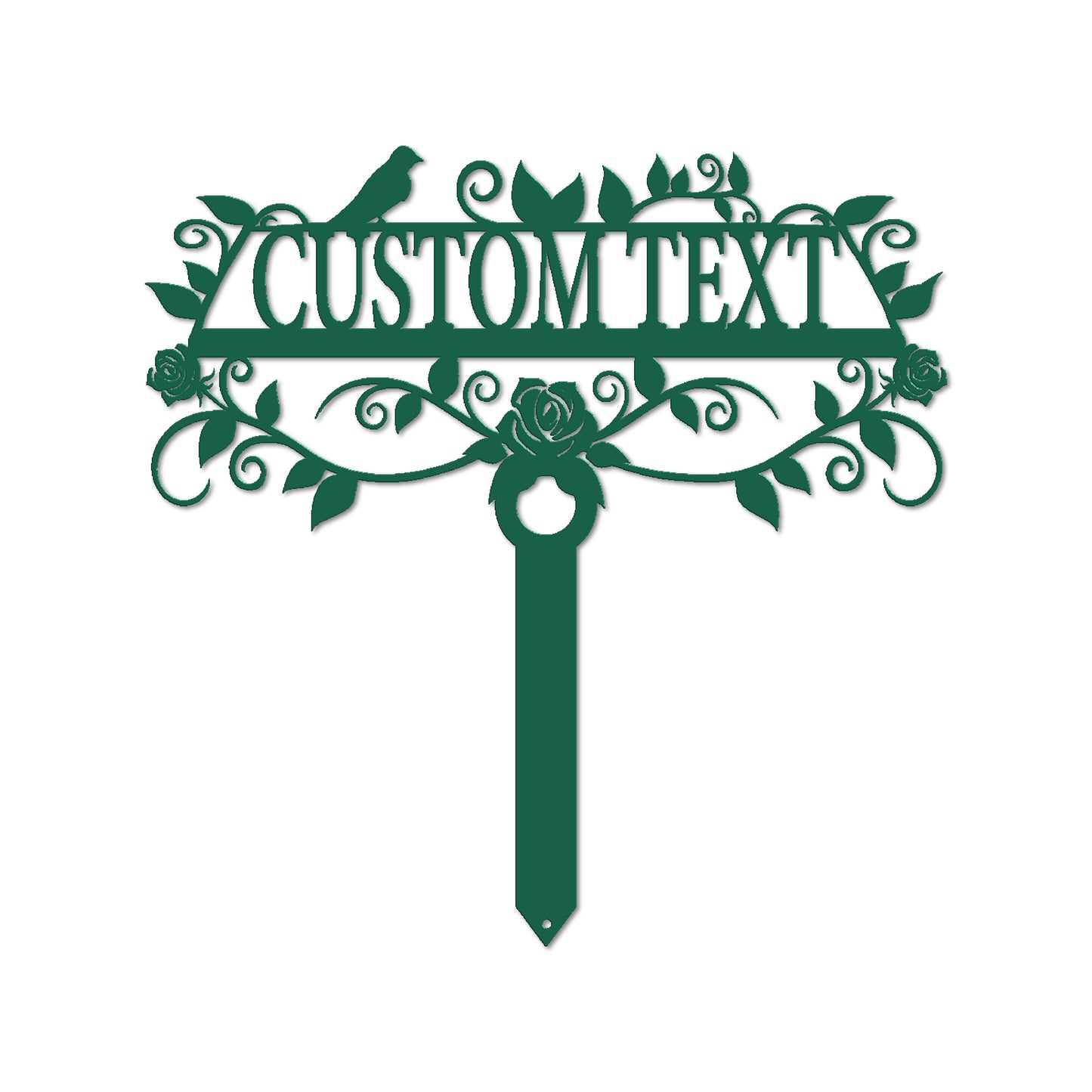 Custom Rose Garden Sign | Personalized Outdoor Yard Decor