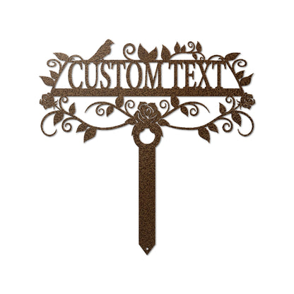 Custom Rose Garden Sign | Personalized Outdoor Yard Decor