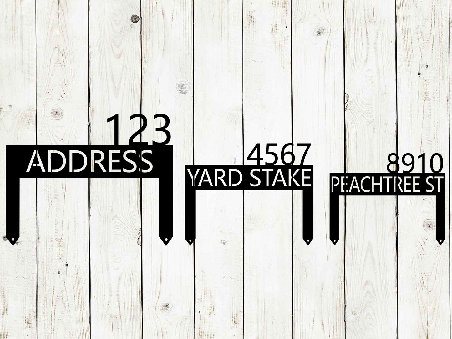 Lawn Address Monogram Metal Sign, Custom Address Sign, Address Sign, Outdoor patio