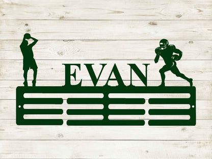 Male Sports Medal Hanger You Choose 2 Sports with Name