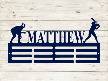 Male Sports Medal Hanger You Choose 2 Sports with Name