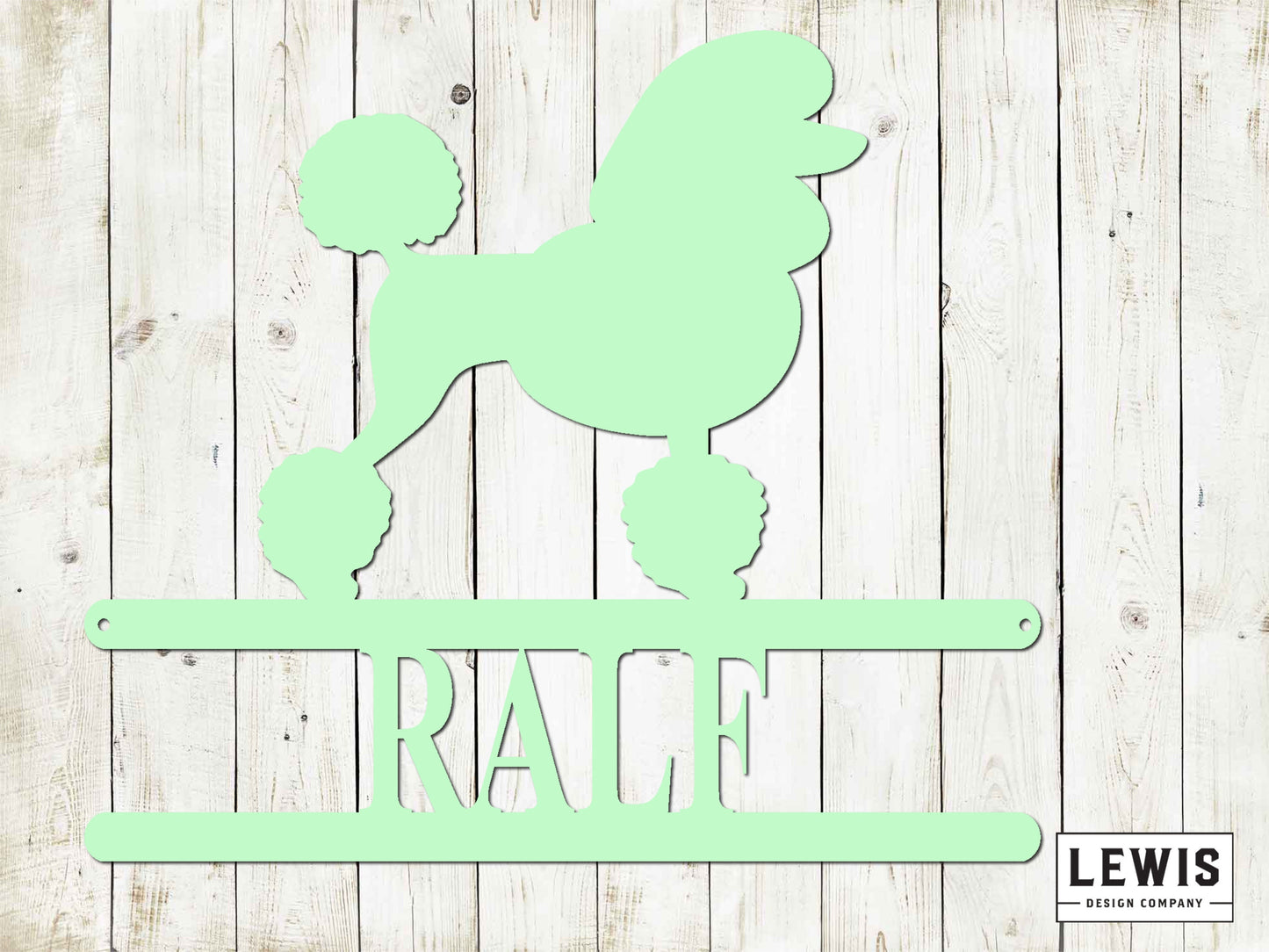 Poodle Wall Sign with Custom Name, Metal Sign, Poodle Sign, Custom Metal Sign, Poodle, Dog Lovers, Dog Sign, Custom Name Dog Sign