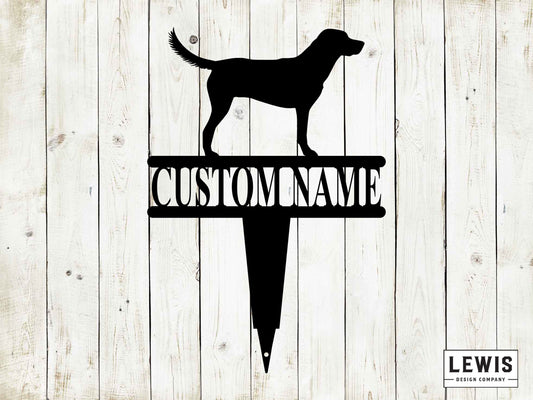Labrador Retriever Yard Stake with Custom Name, Labrador Retriever Sign, Custom Metal Stake, Dog Lovers, Dog Sign, Custom Name Dog Sign, Lab