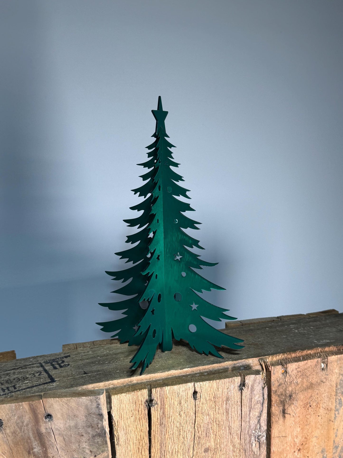 Christmas Tree Metal Desk Decor, Desktop Ornament, Christmas Tree, Christmas Decor, Metal Sign