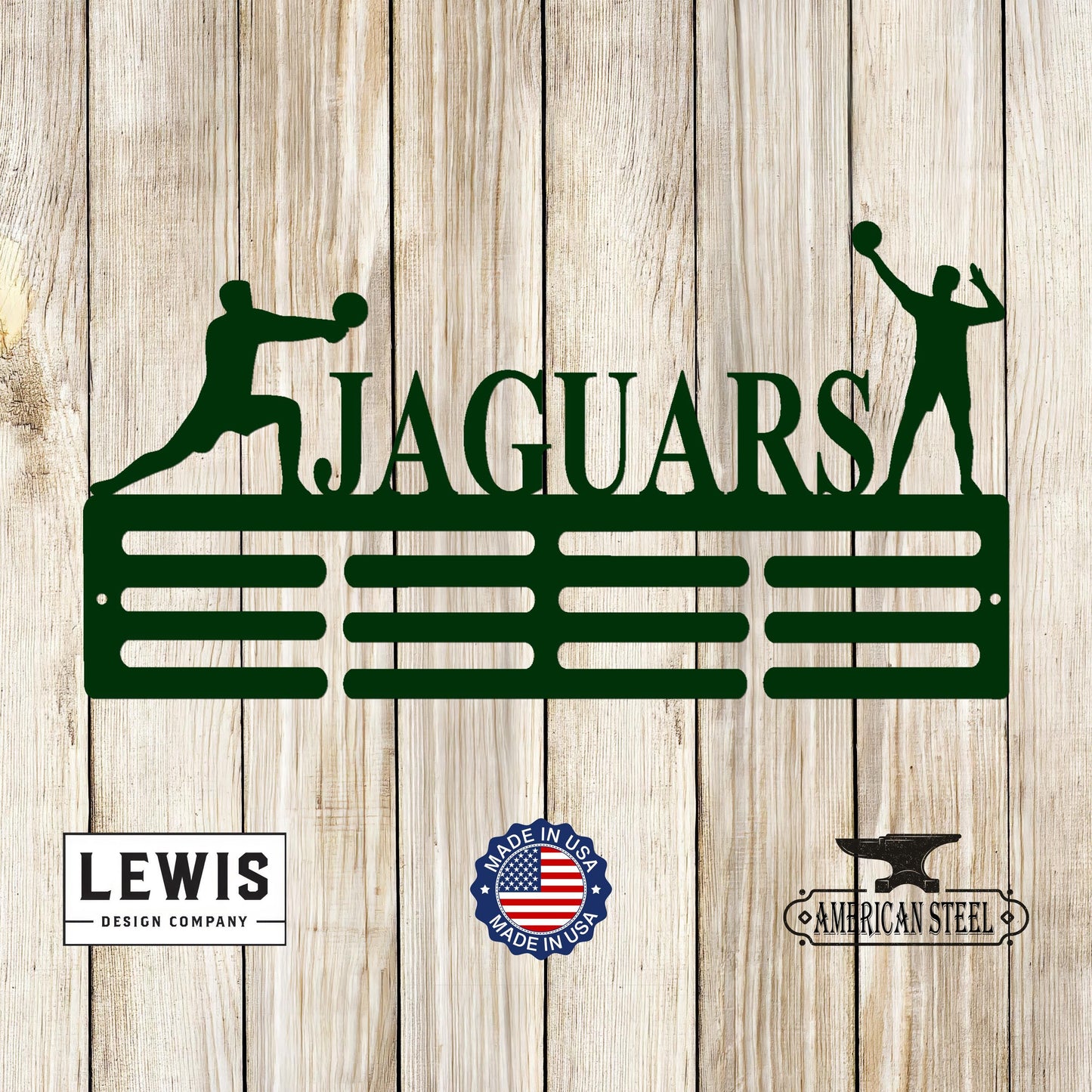 Male Volleyball Custom Name Medal Hanger