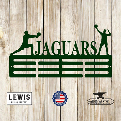 Male Volleyball Custom Name Medal Hanger