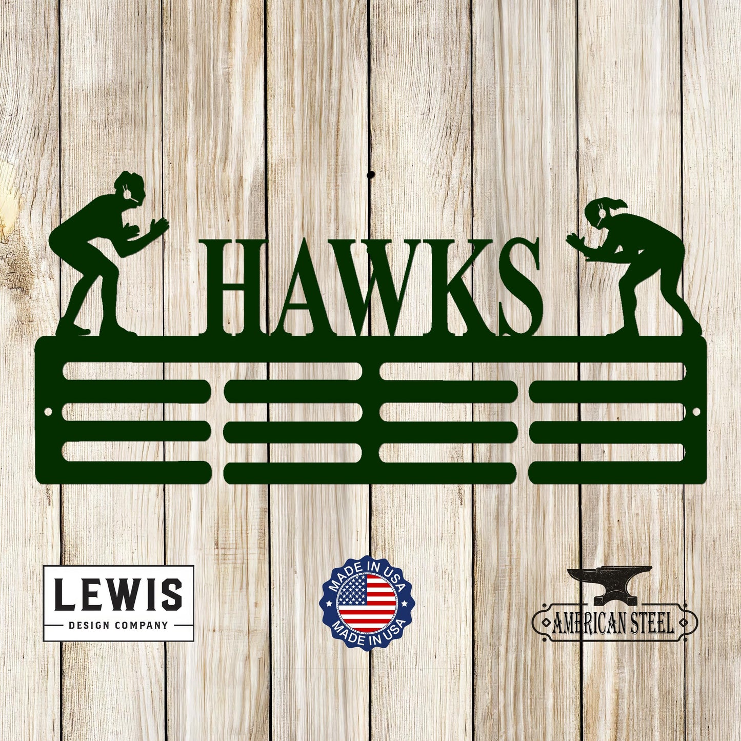 Female Wrestling Custom Name Medal Hanger