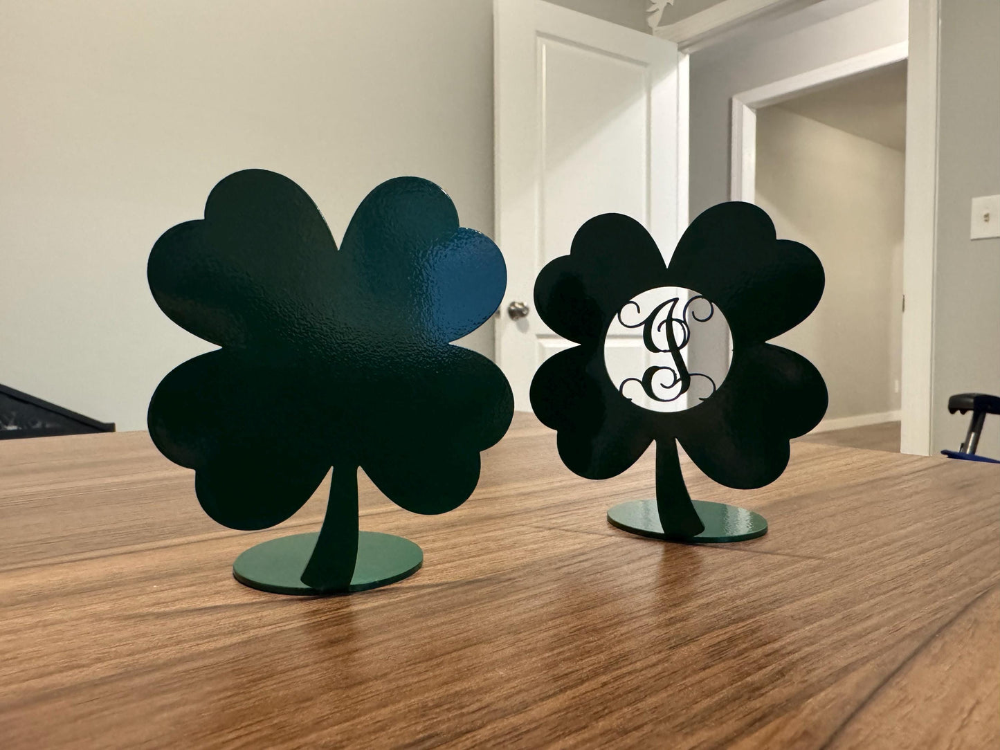 Monogram Shamrock Desk Decor