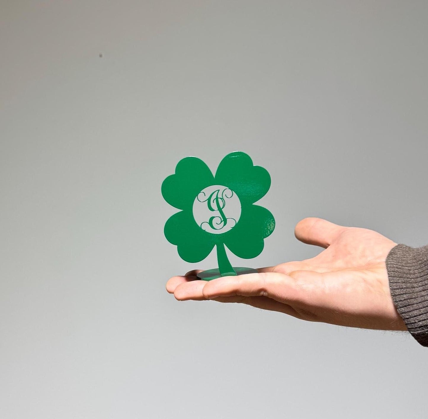 Monogram Shamrock Desk Decor