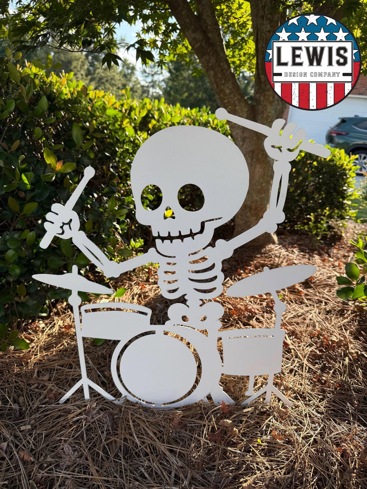 Halloween Skeleton Band Yard Stakes