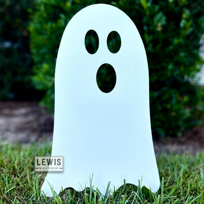 Metal Halloween Ghosts Yard Stakes – Set of 3 – Outdoor Halloween Decor – Funny Ghosts Yard Art