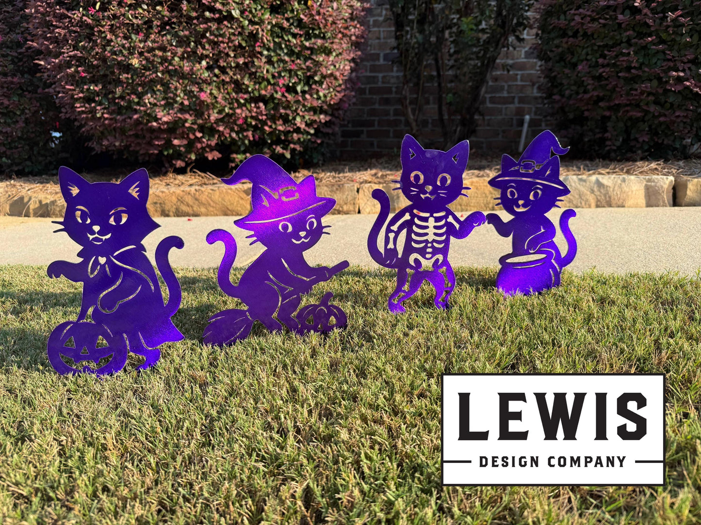 Halloween Cat Yard Stakes