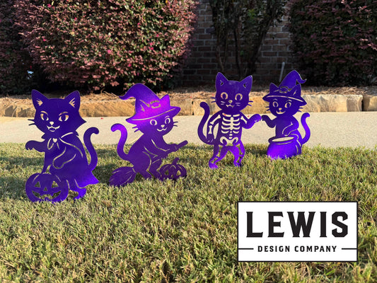 Halloween Cat Yard Stakes