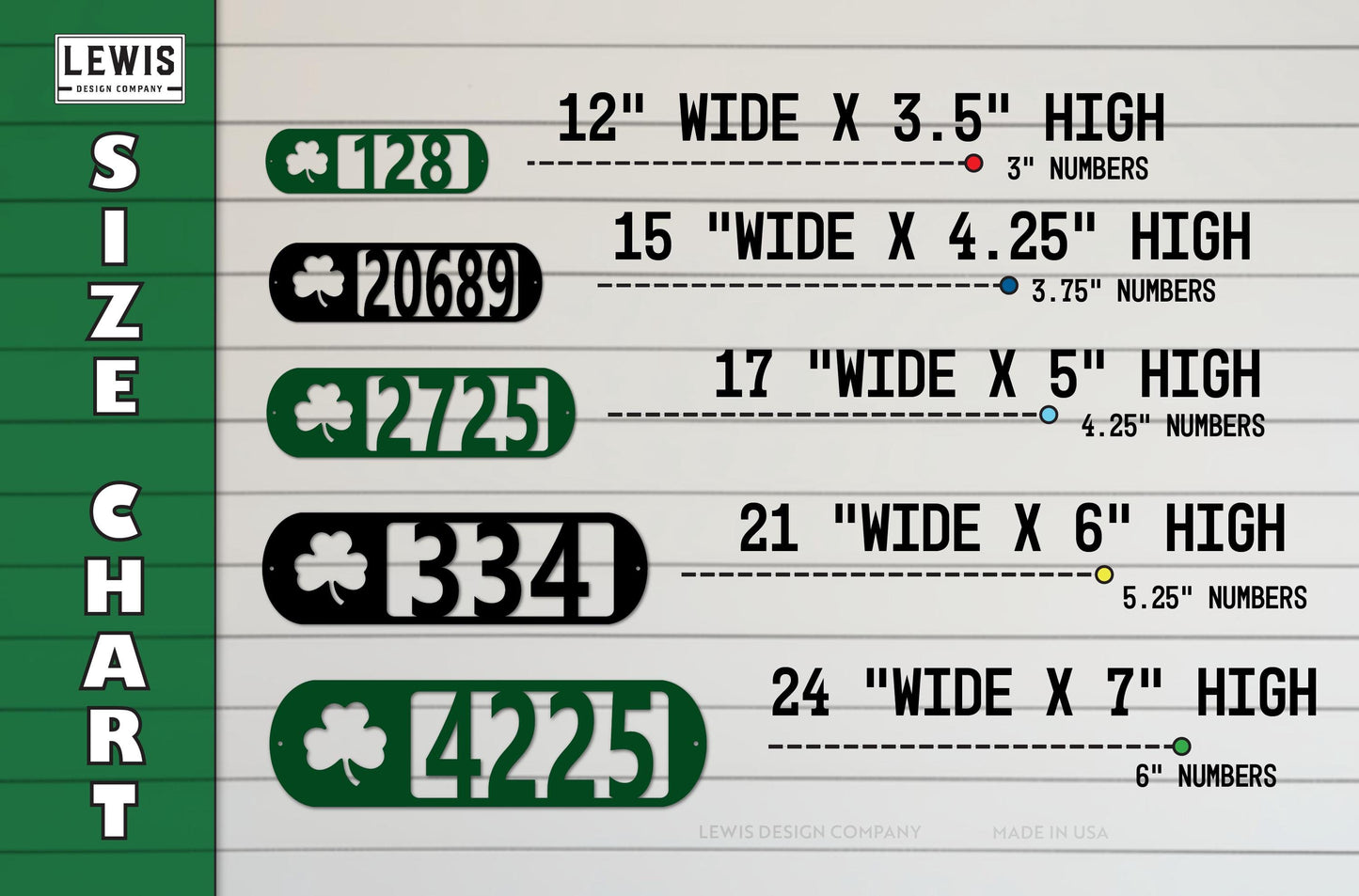 Shamrock Address Plaque