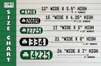 Shamrock Address Plaque