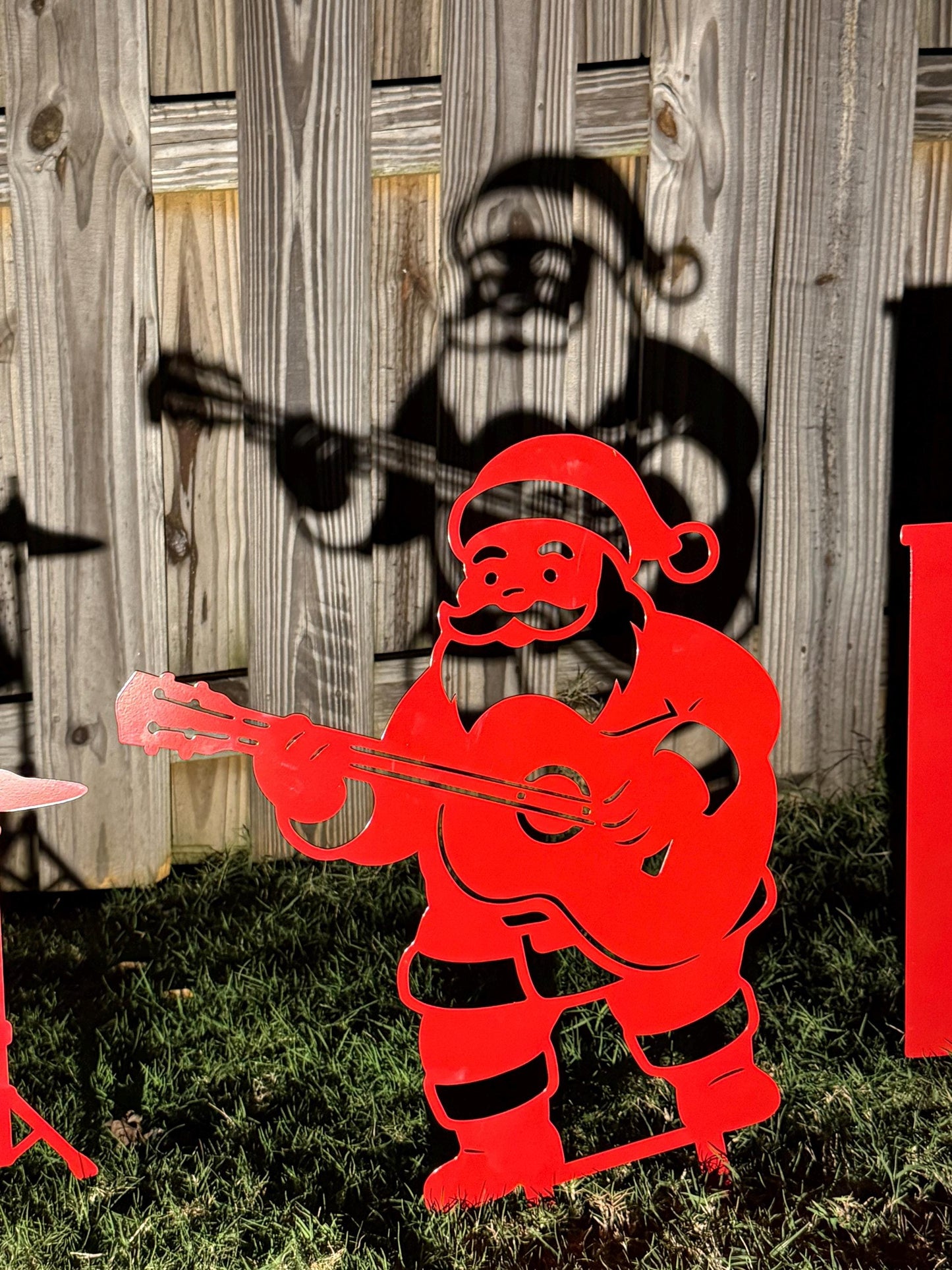 Santa Band Christmas Yard Signs