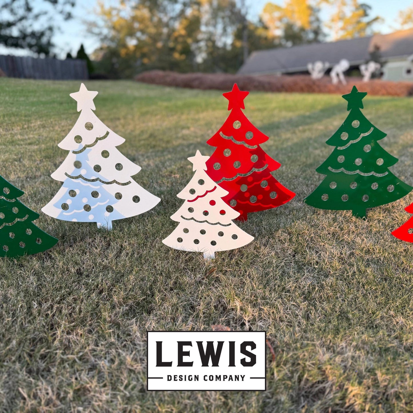 Christmas Tree Yard Stakes