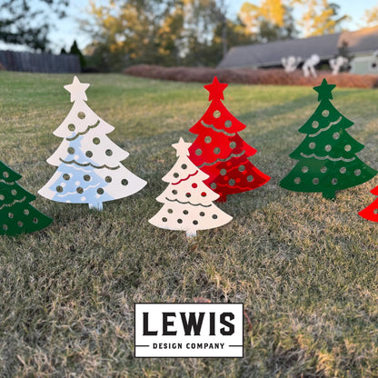 Christmas Tree Yard Stakes