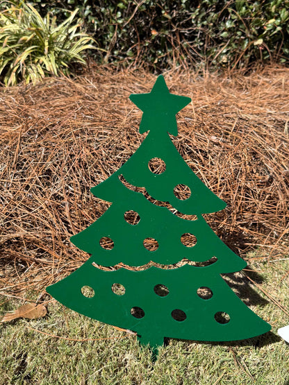 Christmas Tree Yard Stakes