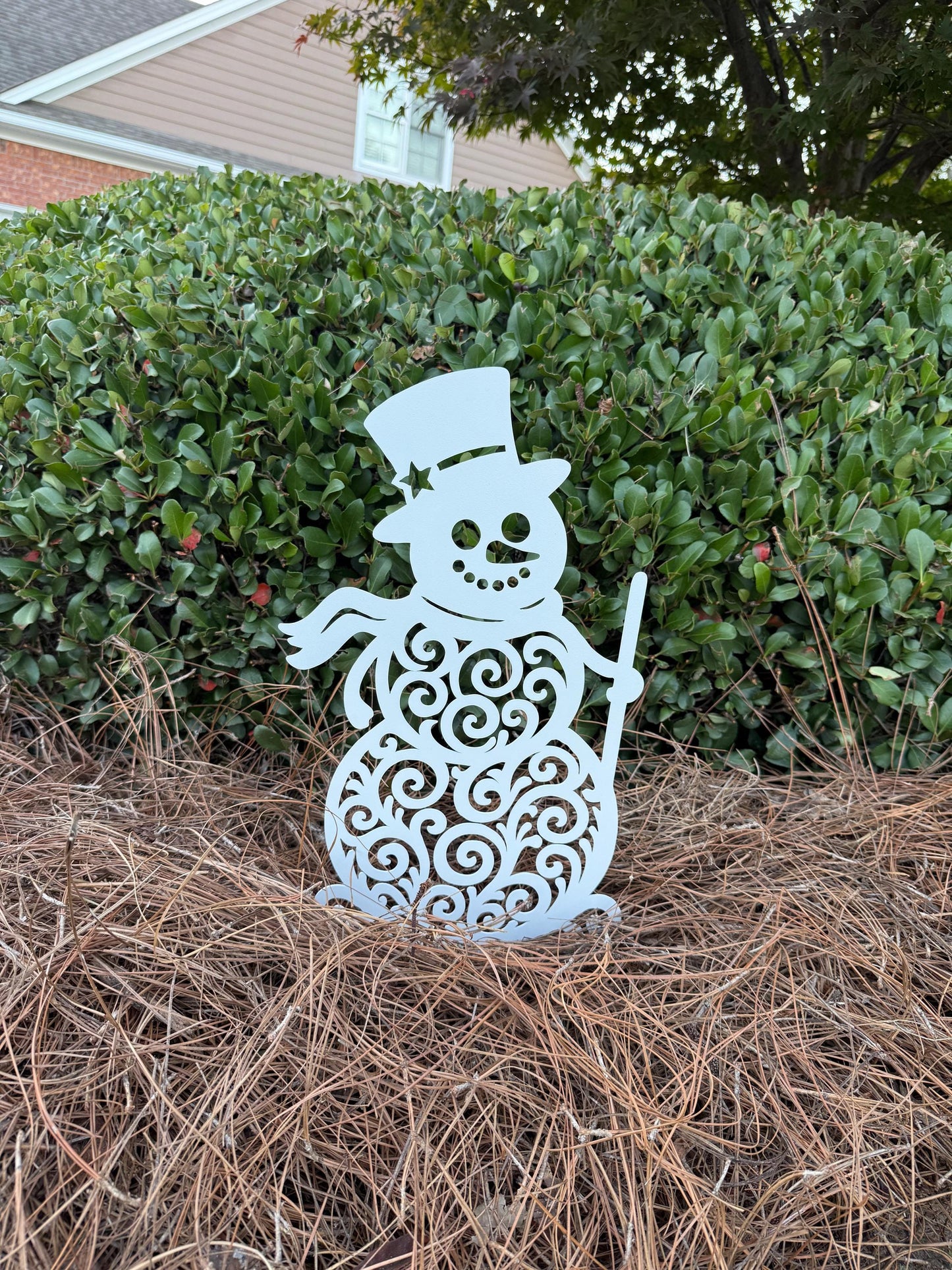 Christmas Snowman Yard Stake