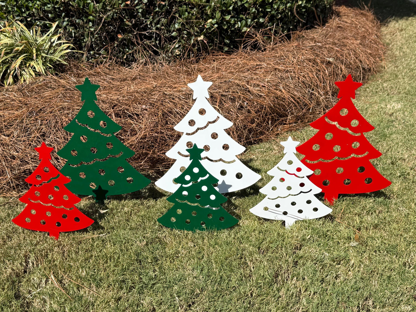 Christmas Tree Yard Stakes