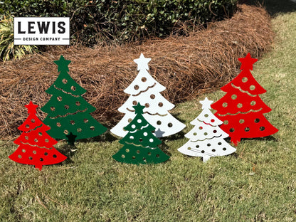 Christmas Tree Yard Stakes