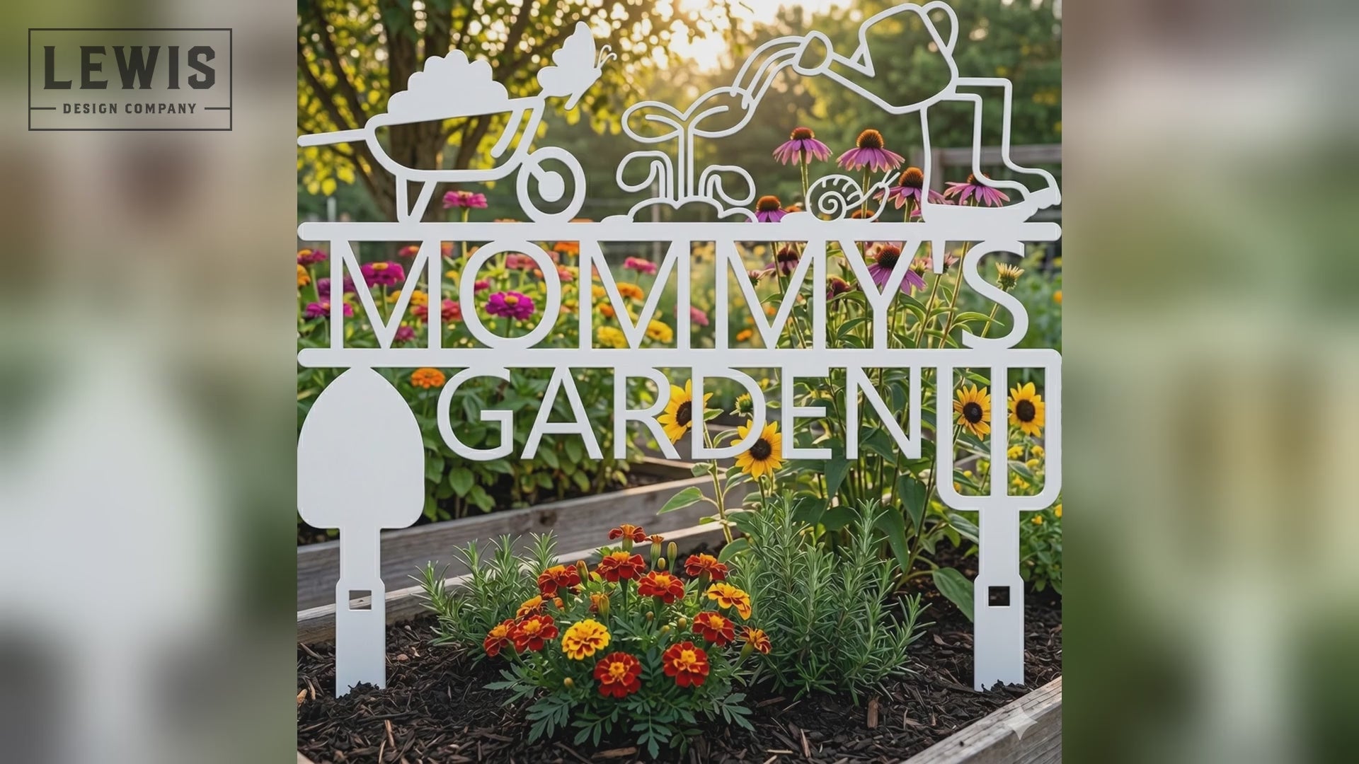 Custom Garden Sign from Lewis Design Company