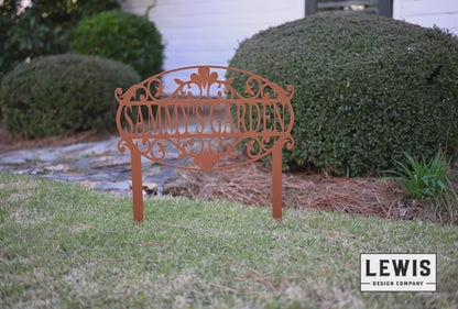 Custom Decorative Garden Address Sign | Personalized Outdoor Marker