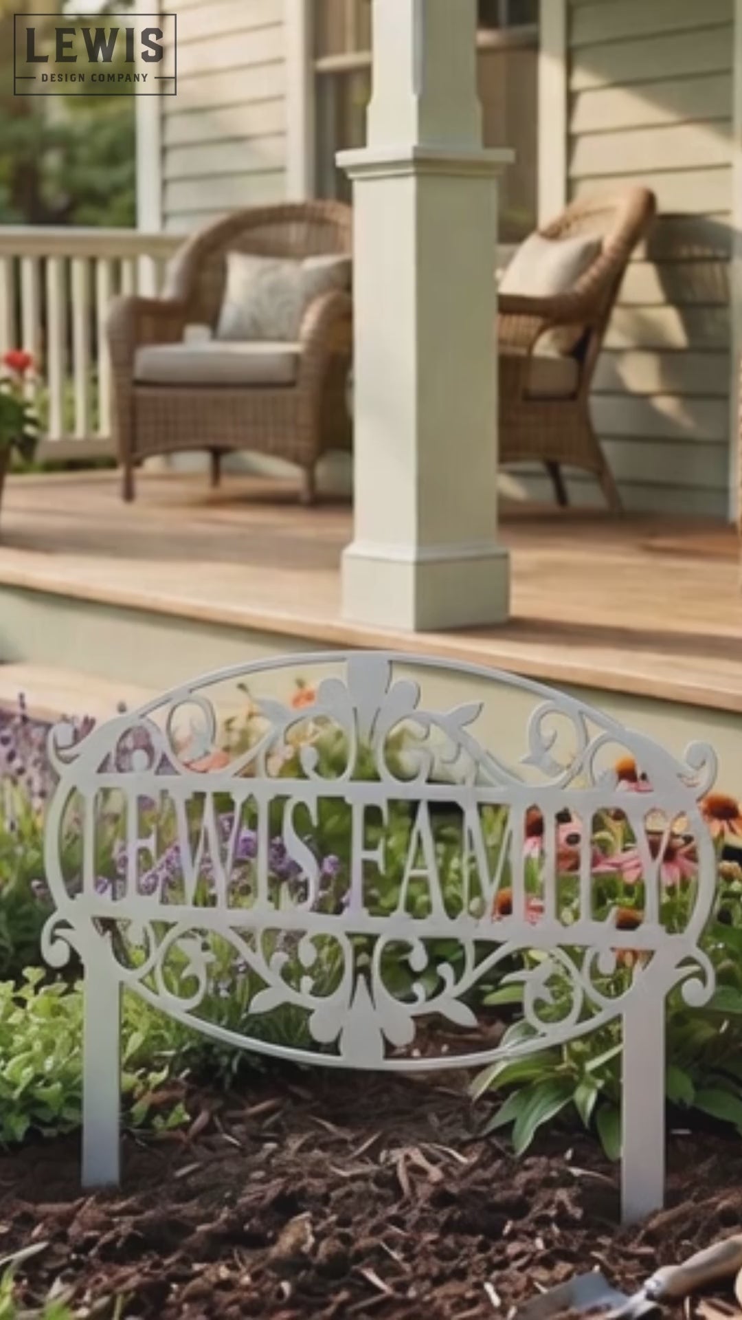 Personalized Garden Signs & Yard Stakes | 14-Ga Steel – Lewis Design ...