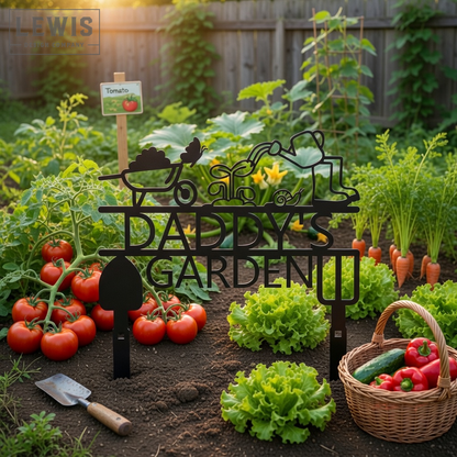 Custom Metal Garden Sign | Personalized Outdoor Garden Stake Sign