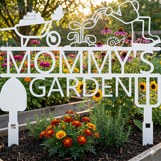 Custom Metal Garden Sign | Personalized Outdoor Garden Stake Sign