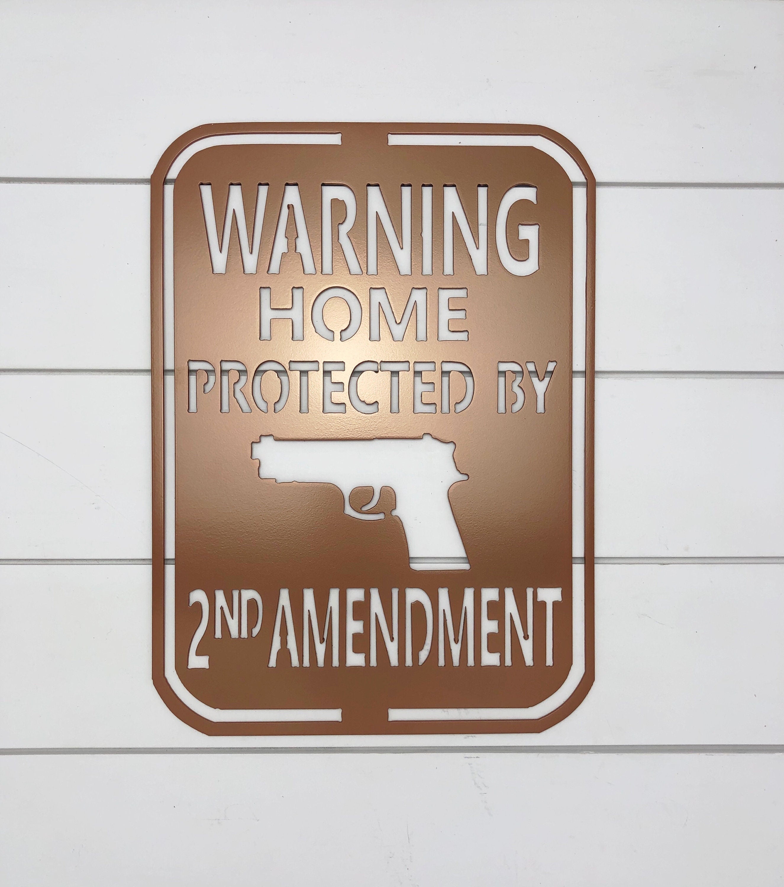 2nd Amendment CUTOUT Metal orders Sign 24 x 33 Inches