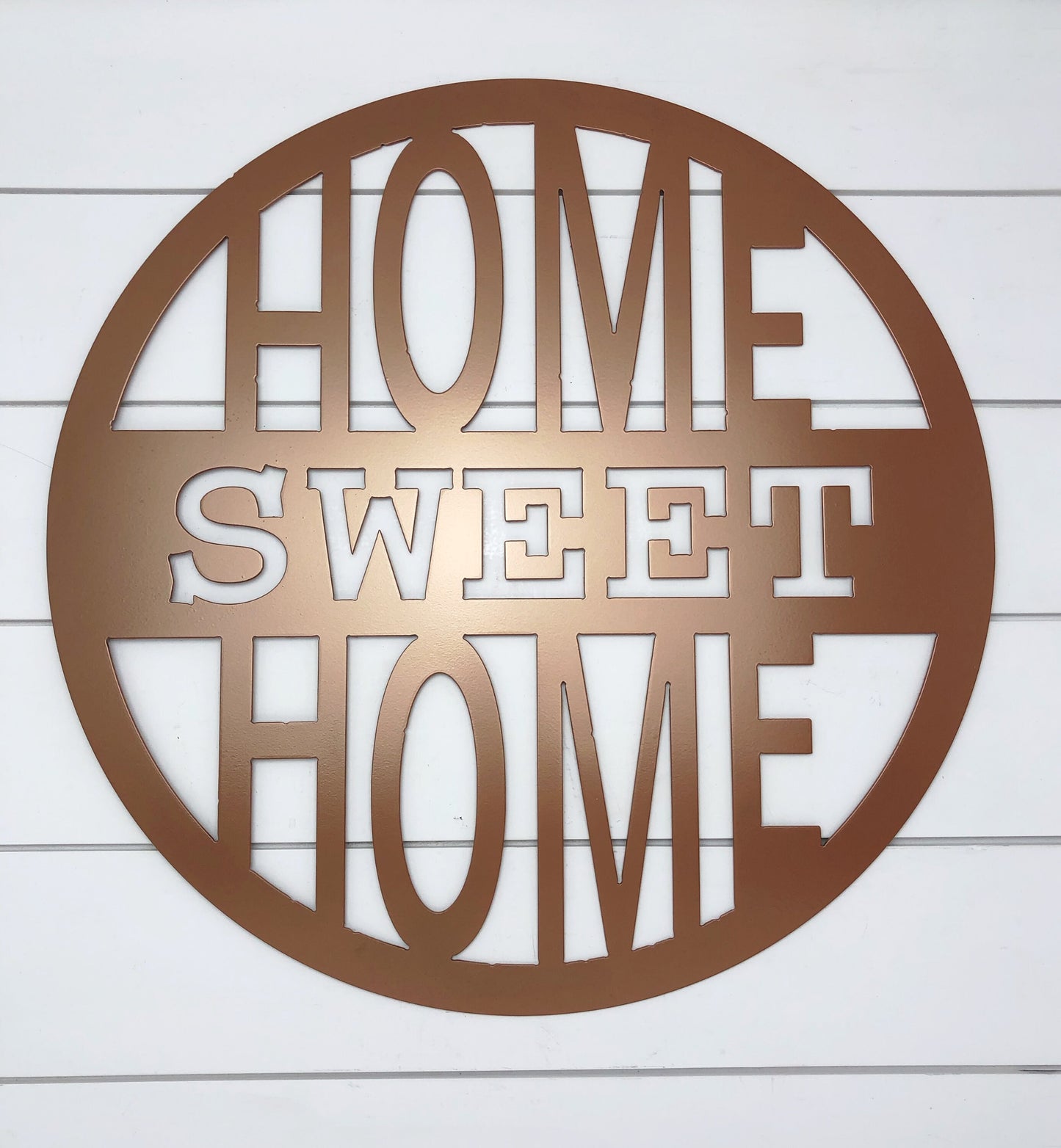 Home Sweet Home Circle Metal Sign, Metal Wall Art, Metal Signs, Home Decor, Farmhouse Decor, Gift Ideas, Custom
