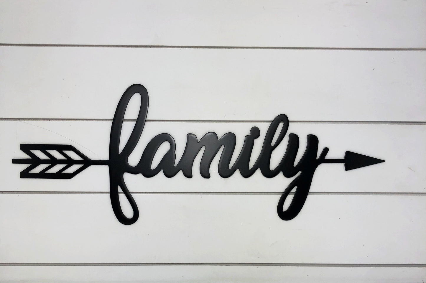 Family Arrow Metal Sign, Family Sign, Family Word Art, Family Decor, Home Decor, Farmhouse Decor