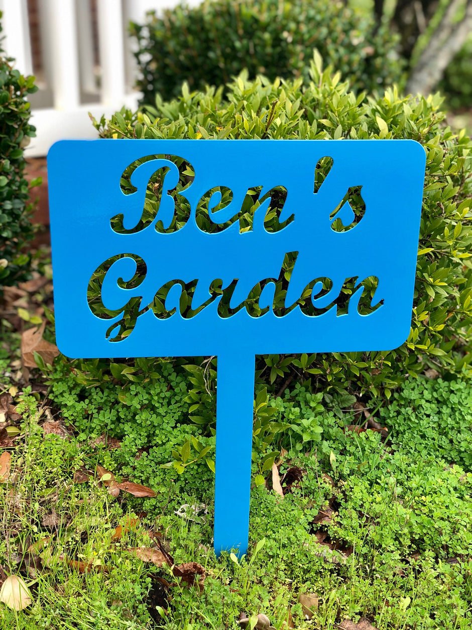 Personalized Garden Signs & Yard Stakes | 14-Ga Steel – Lewis Design ...