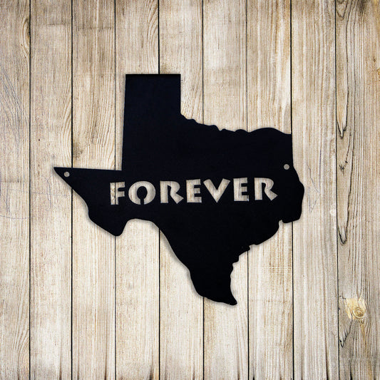 Texas Custom Metal Sign, Custom Name Sign, Monogram, Home Decor, Wedding Gift. Texas Forever