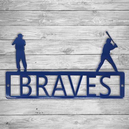 Baseball Custom Name Sign, Baseball Sign, Kids Room Sign, Metal Sign, Home Decor, Custom Name Sign