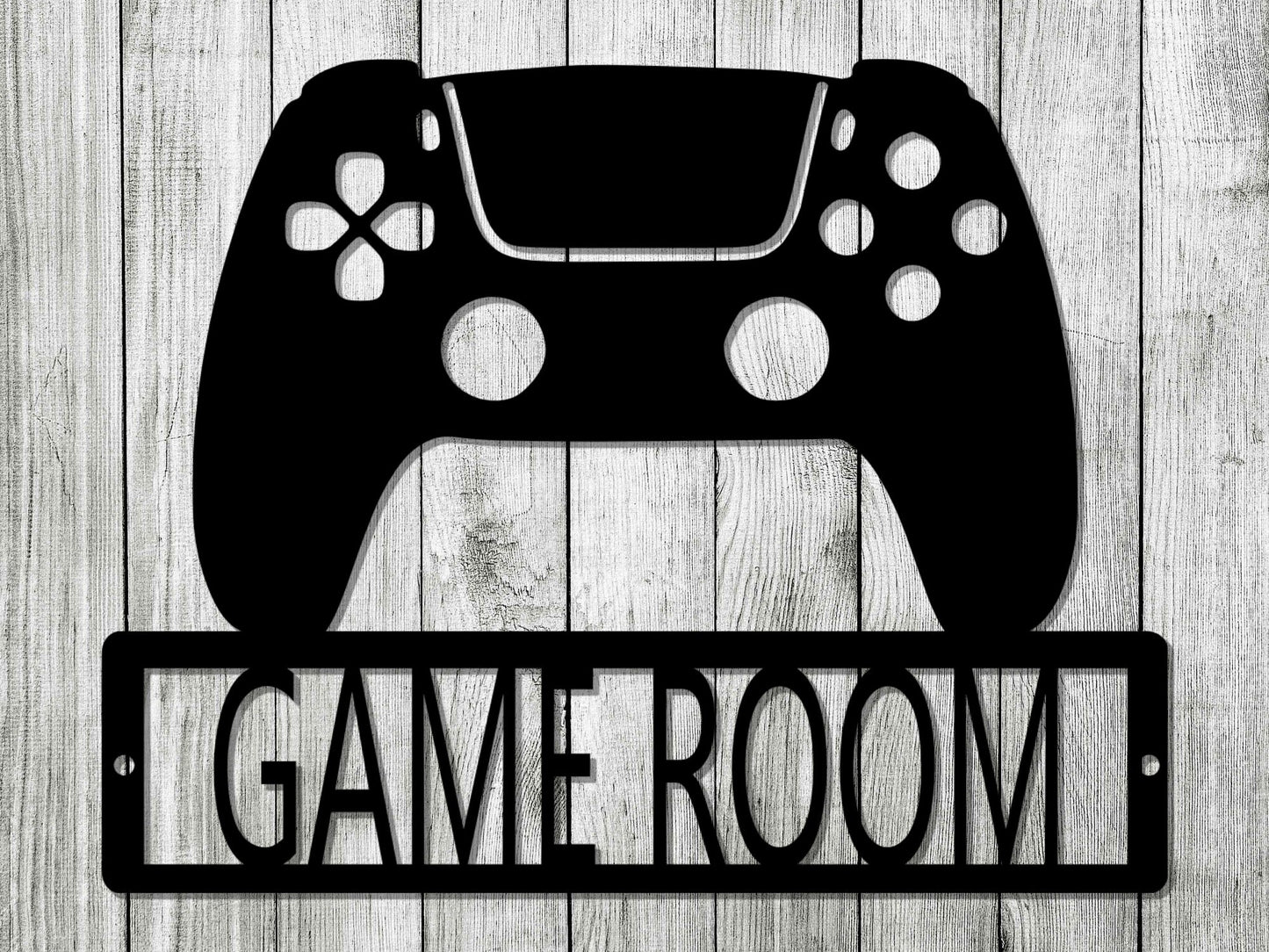 Game Room Monogram Steel Sign, Video Game Controller, Online Gaming, Game Room Decor, Video Game Sign, Custom Metal Sign, Gamer Sign