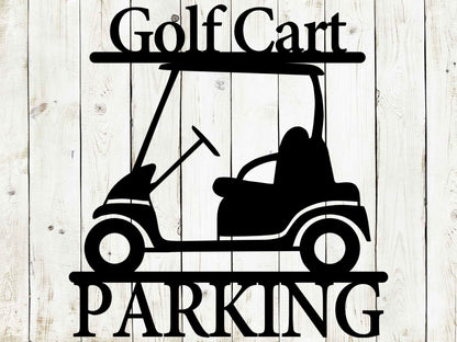 Golf Cart Custom Metal Sign, Golf Cart Sign, Golf Sign, Golfing, Golf Decor, Golf Cart, Welcome Sign