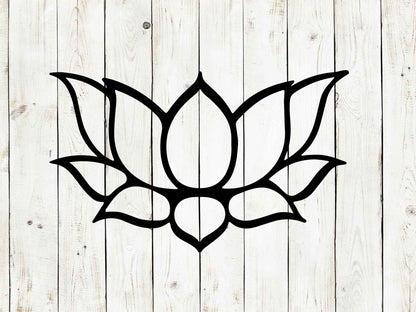 Lotus Flower Metal Sign, Lotus, Flower, Outdoor Decor, Home Decor, Metal Signs, Custom Metal Sign, Wall Art