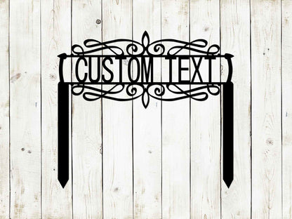 Custom Garden Sign, Garden Sign, Personalized Garden Sign, Garden, Garden Stake, Garden Art, Metal Yard Art, Outdoor Patio, Mother’s Day