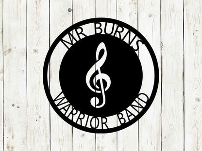 Custom Music Sign, Band Room Sign, Treble Clef, Music Class, Music Teacher, Band Sign, Band Room, Class Room, School