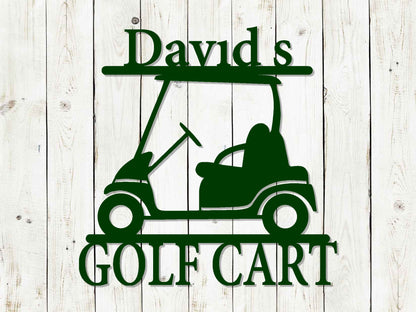 Golf Cart Custom Metal Sign, Golf Cart Sign, Golf Sign, Golfing, Golf Decor, Golf Cart, Welcome Sign