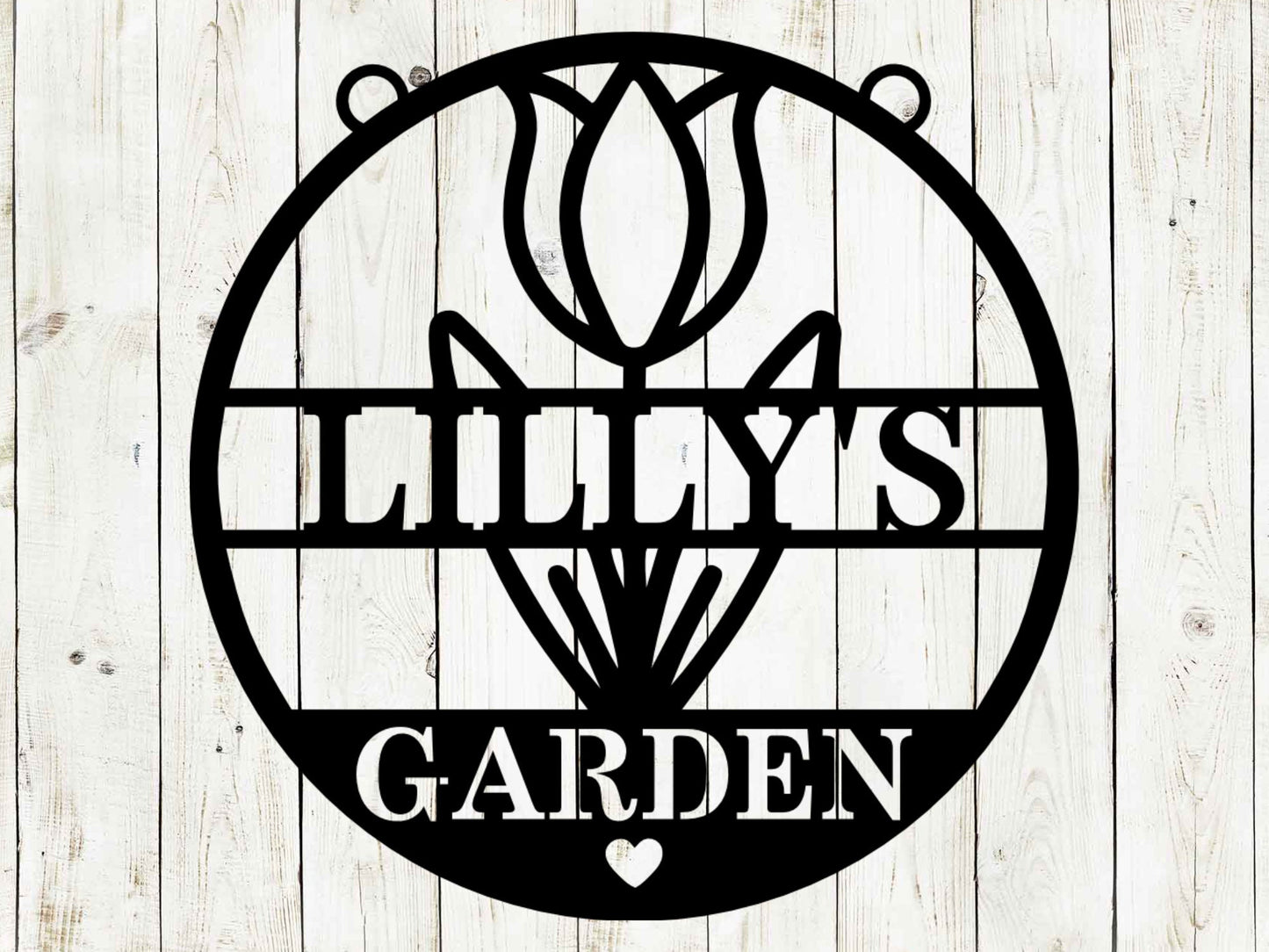 Flower Garden Custom Hanging Sign, Garden Sign, Personalized Garden Sign, Garden, Garden Flag, Garden Art, Metal Yard Art, Flower Garden