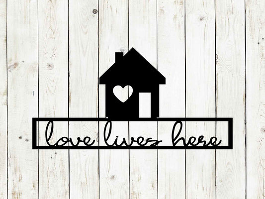 Love Lives Here Sign, Farmhouse Sign, Farm, Farmhouse, Cabin Sign, House Sign, Family Sign, Home Decor, Farmhouse Decor, Family