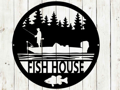 Fishing Custom Name Metal Sign, Fishing Sign, Bar Sign, Bass Fishing, Custom Fishing Sign, Man Cave, Home Bar, Game Room Sign, Fathers Day