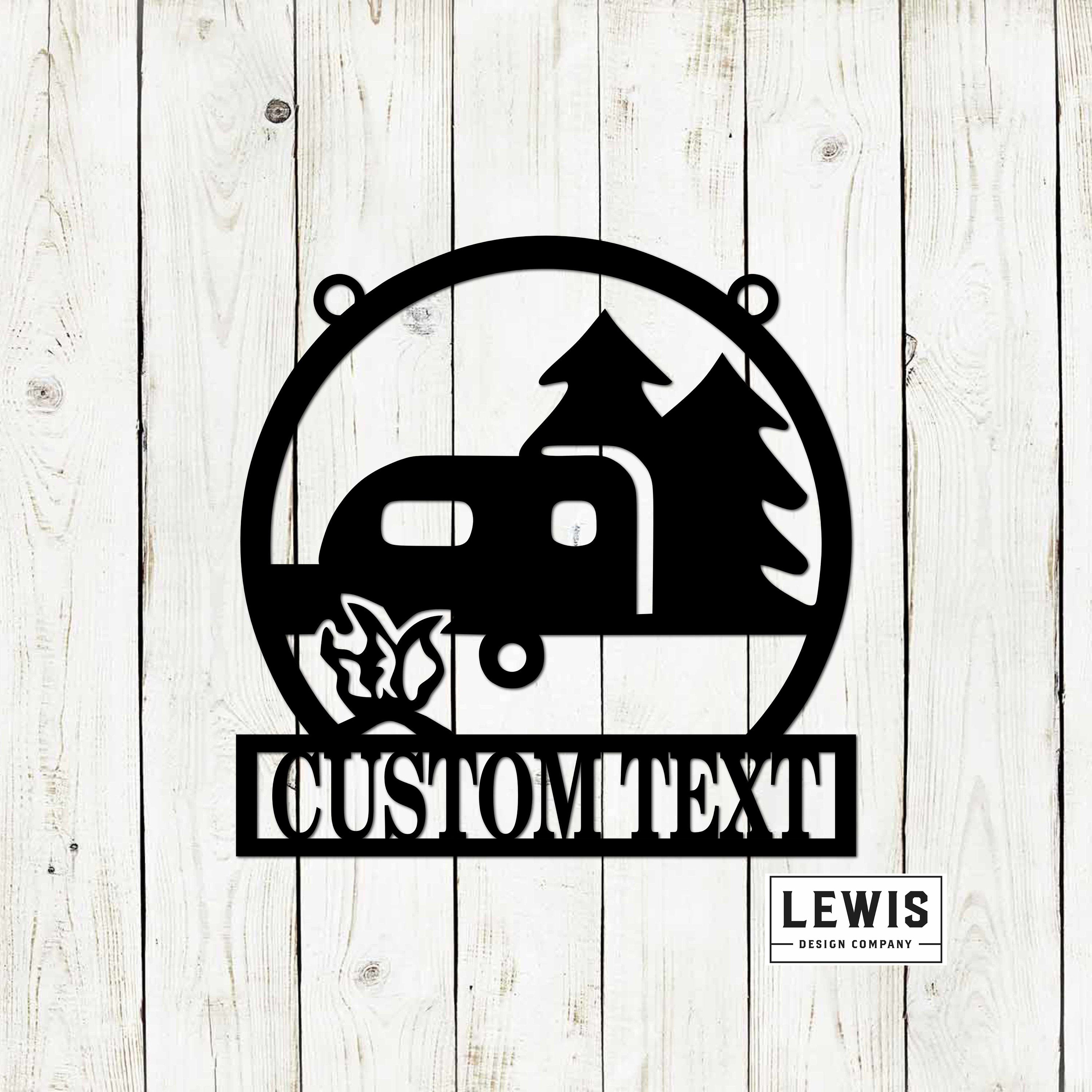 Camper Custom Yard Sign, Custom Camper Yard Sign, Custom RV Sign, Cust ...