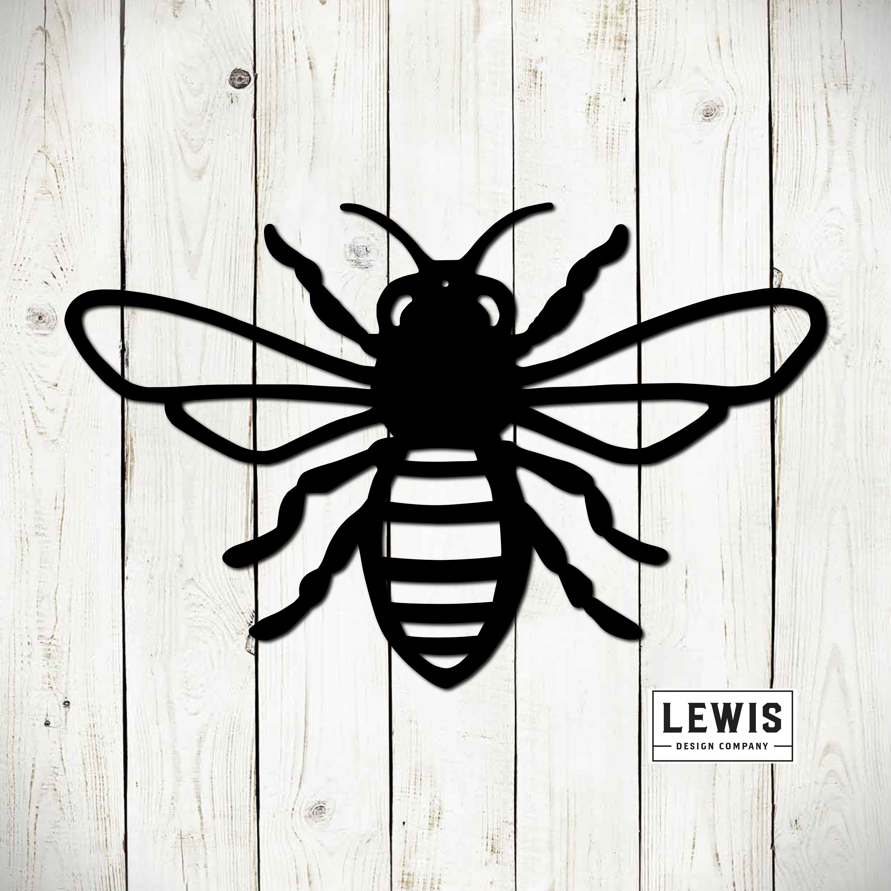 Bee Wood Sign | Honeycomb Sign | Spring | Round Sign | Save Bees | Boho Decor | newest Laser Cut | Engraved Decor | 13 In.